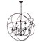 Cwi Lighting Arza 12 Light Up Chandelier With Brown Finish 5464P40DB-12 - alternate 5